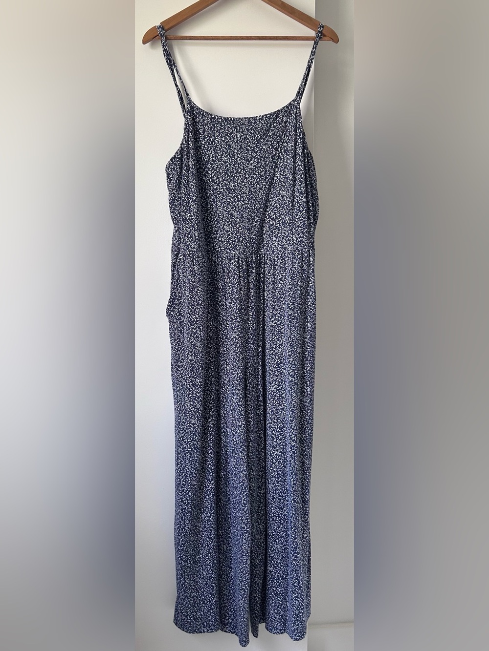 Old Navy - XL - Floral Spaghetti-Strap Jumpsuit